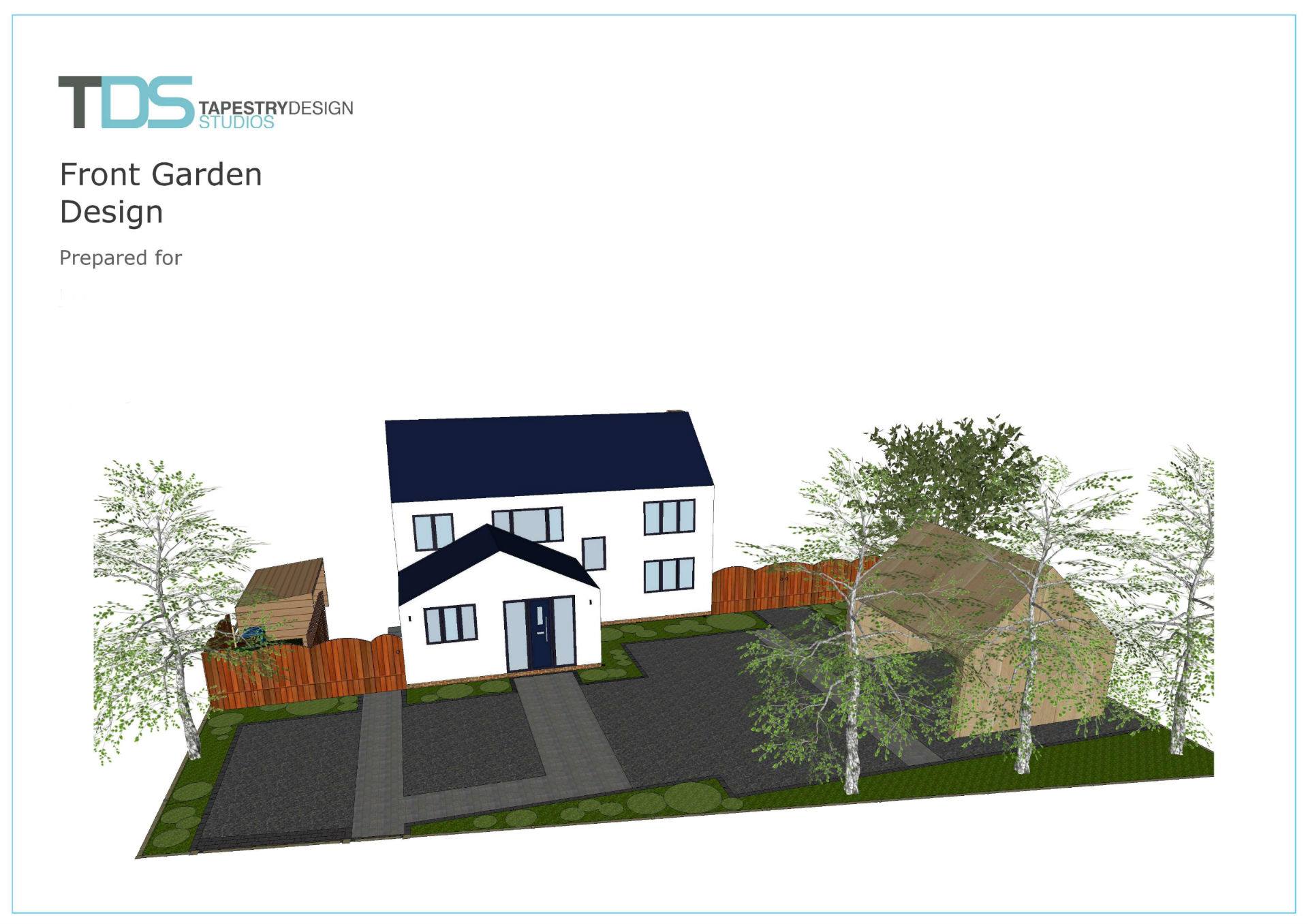 garden design for front garden and driveway