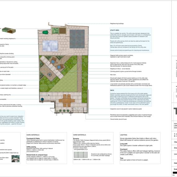 garden layout plan for rear garden design
