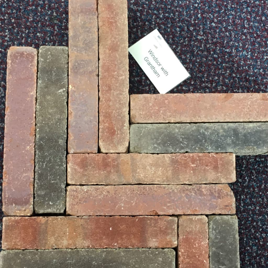samples of clay pavers helping with materials choices in lifestyle gardens